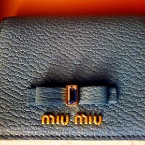 Miu Miu Madras Leather Wallet